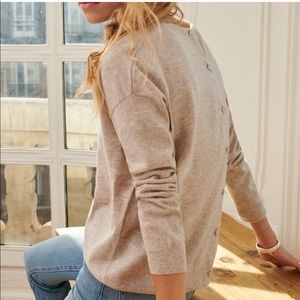 EUC. Sezane x Eric Bompard Saint-Germain 100% Cashmere Small